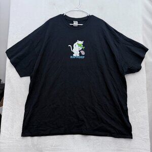 RIPNDIP T Shirt Mens 3XL Black Cat Brain Dead Graphic
